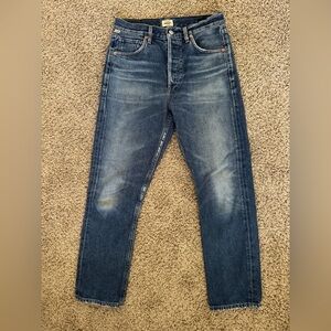 Citizens of Humanity Premium Vintage Charlotte Crop High Rise Straigt Raw Hem 24